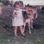 Vacen Taylor - me with a poddy calf