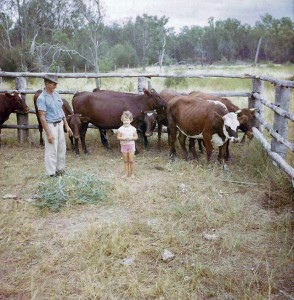 Vacen Taylor - with my grandfather and the cows